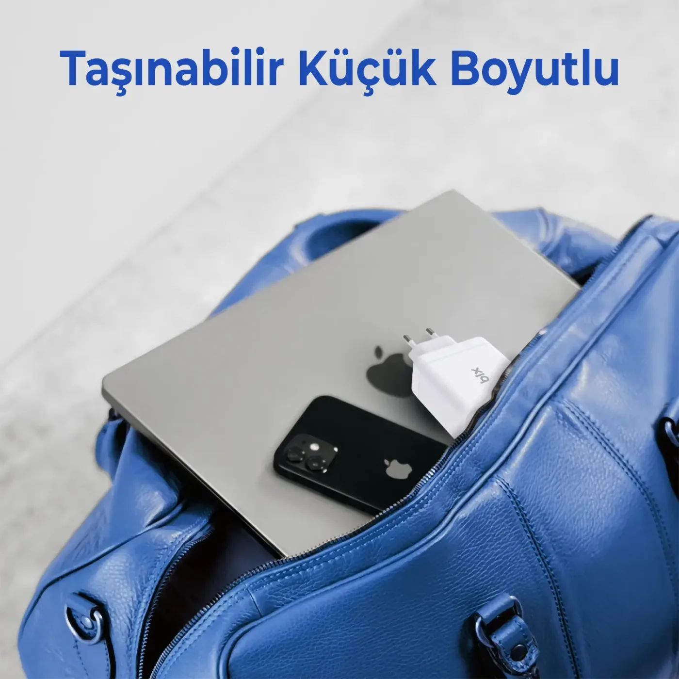 BX3P65G GaN 65W USB QC 3.0 ve 2*Type-C PD 3.0 Üç Portlu