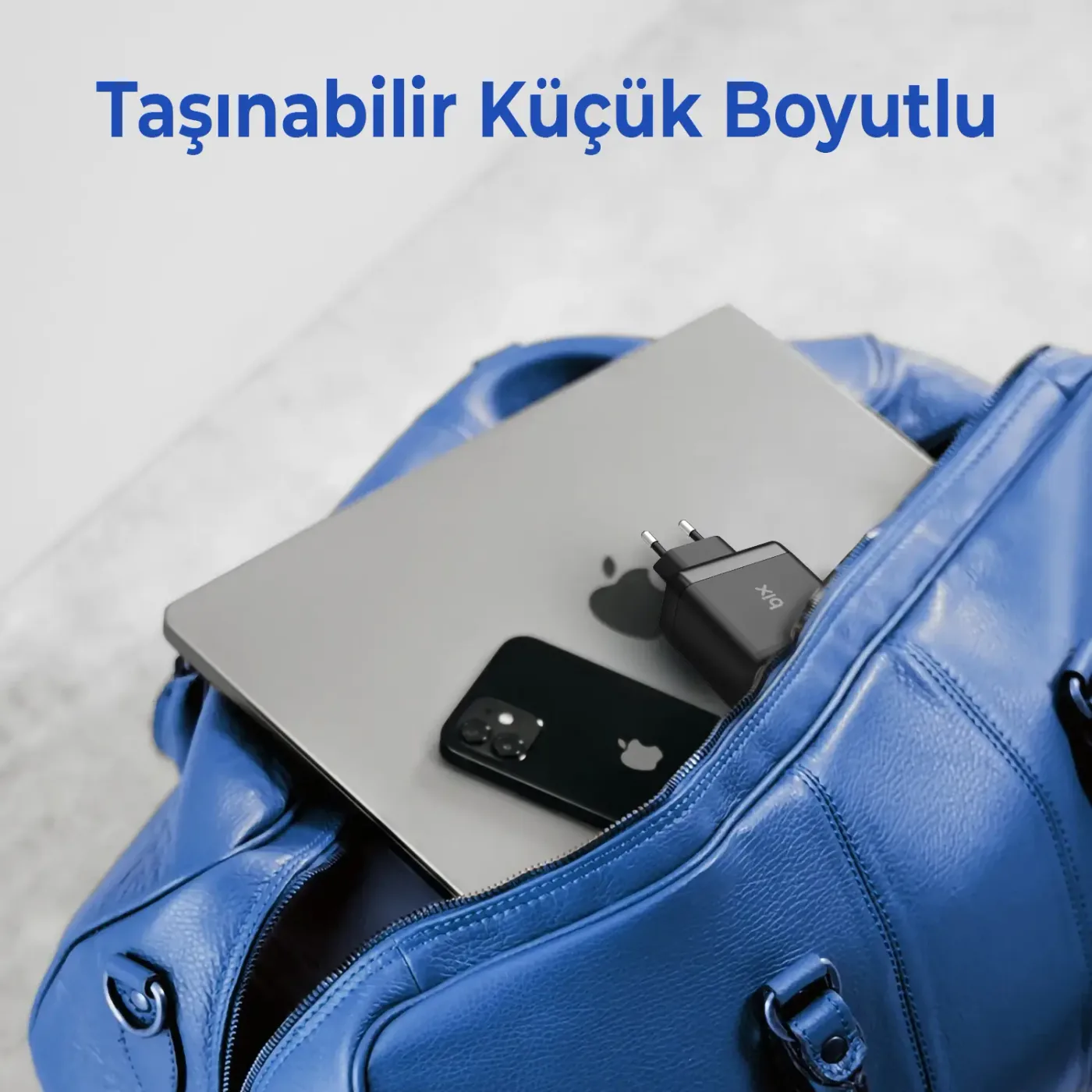 BX3P65G GaN 65W USB QC 4.0 ve 2*Type-C PD 3.0 Üç Portlu