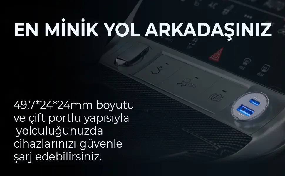 BXAC33C 33W SuperVooc 2.0 Type-C PD ve USB-A Çift