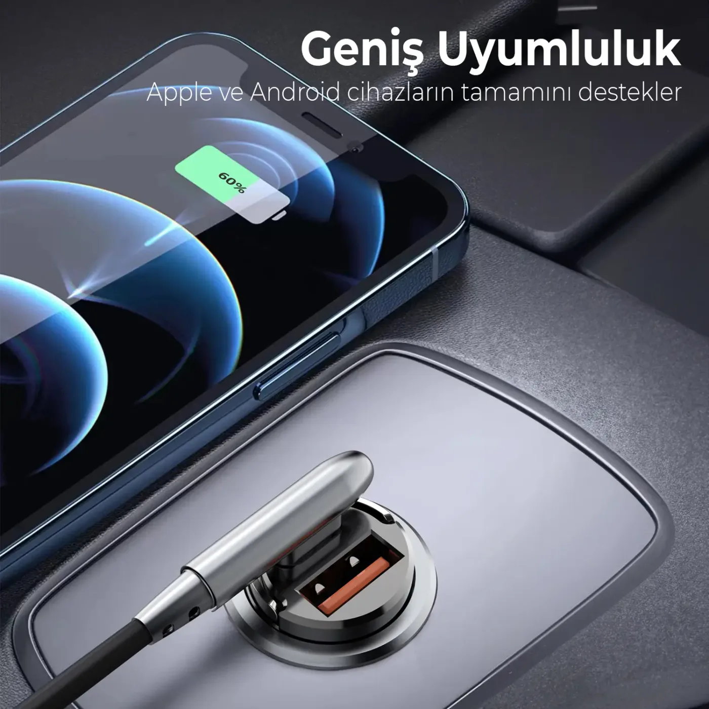 BXCCP45W 45W Type-C PD ve USB-A QC 3.0 18W Çift Çıkışlı
