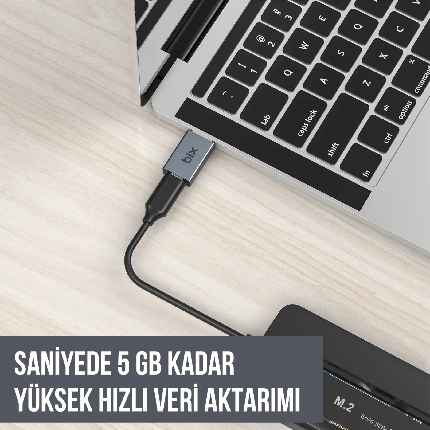 ADP-04 Type-C to Micro USB ve USB 3.0 Dönüştürücü