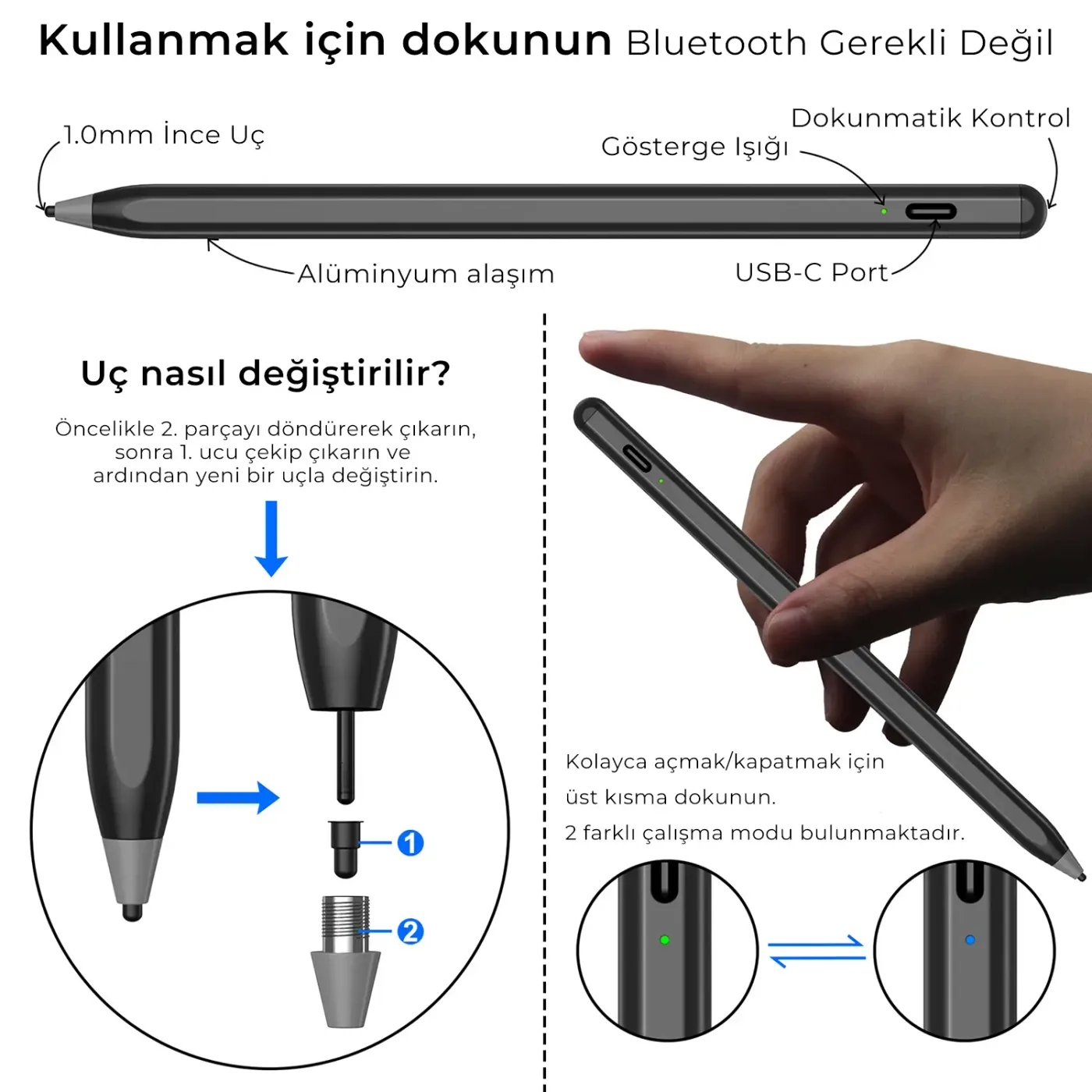 SP02B Universal Android ve iPad Tablet Uyumlu