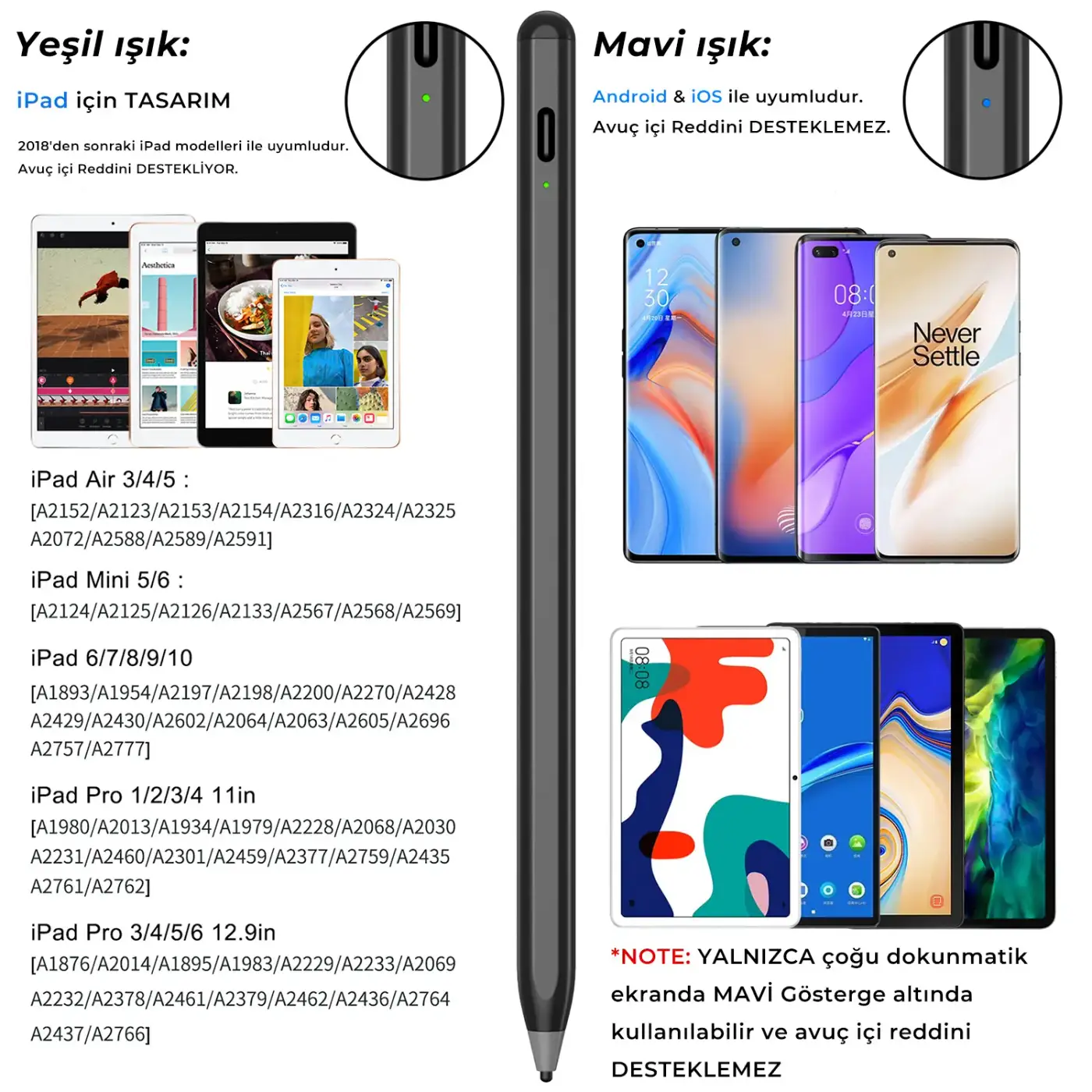 SP02B Universal Android ve iPad Tablet Uyumlu