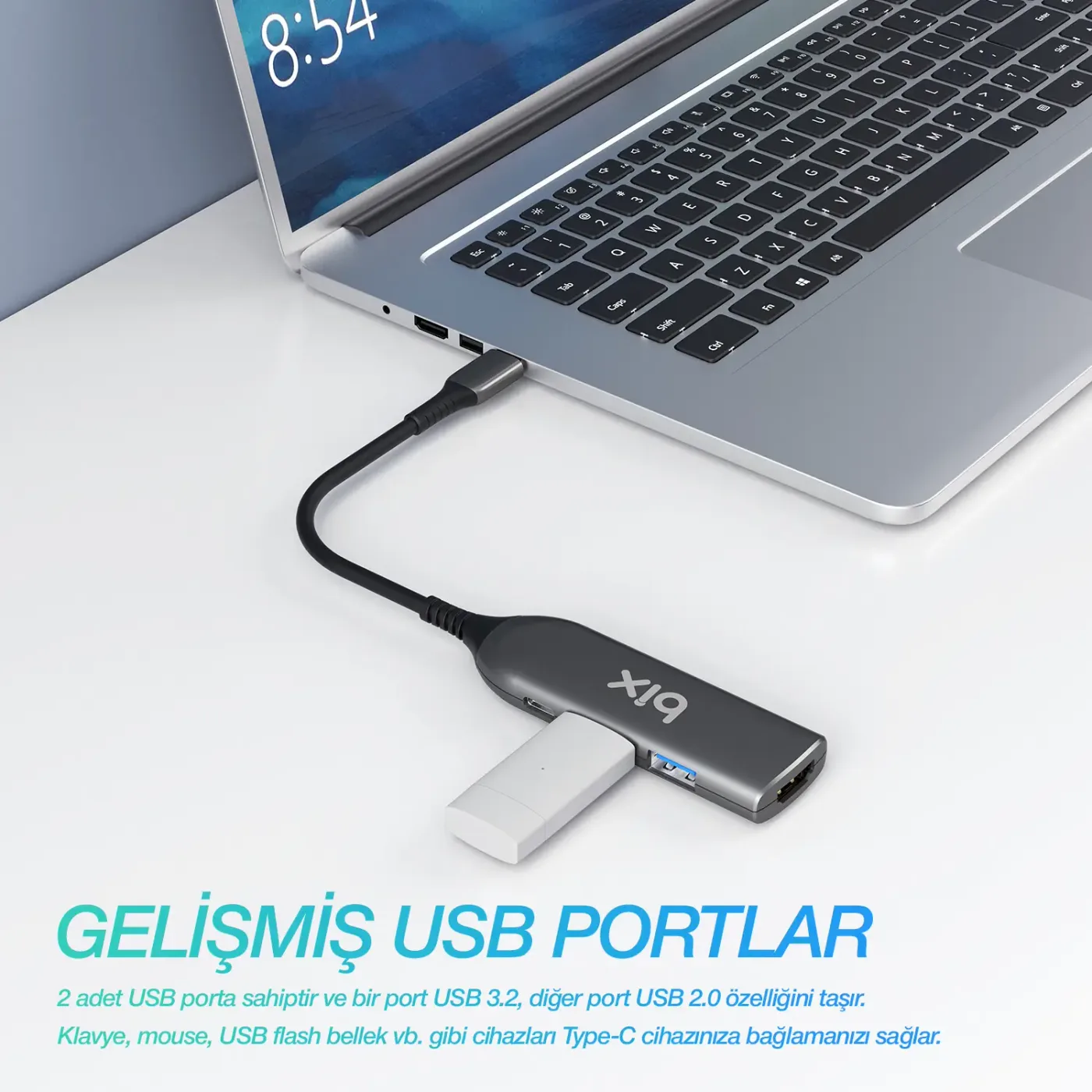 BX03HB MAX Type-C to 4K HDMI Ethernet USB PD