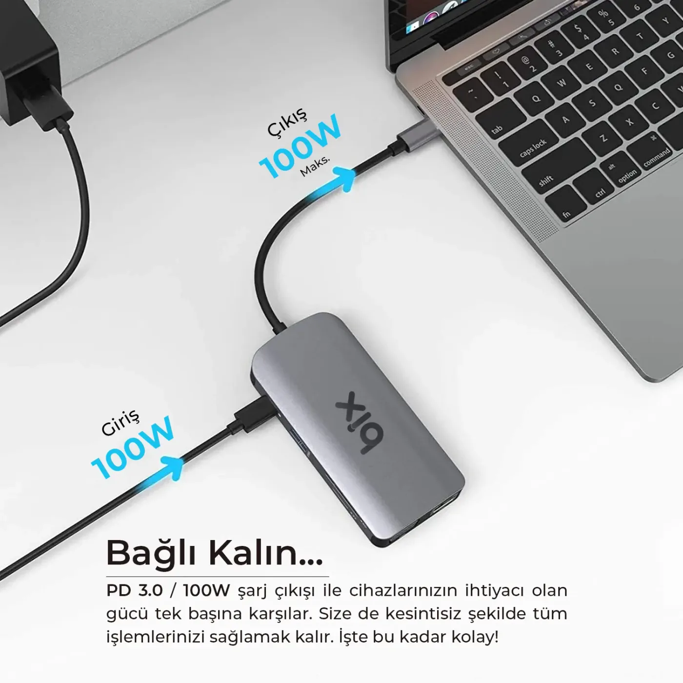 BX17HB Type-C to Gigabit Ethernet HDMI PD USB 3.2 Micro