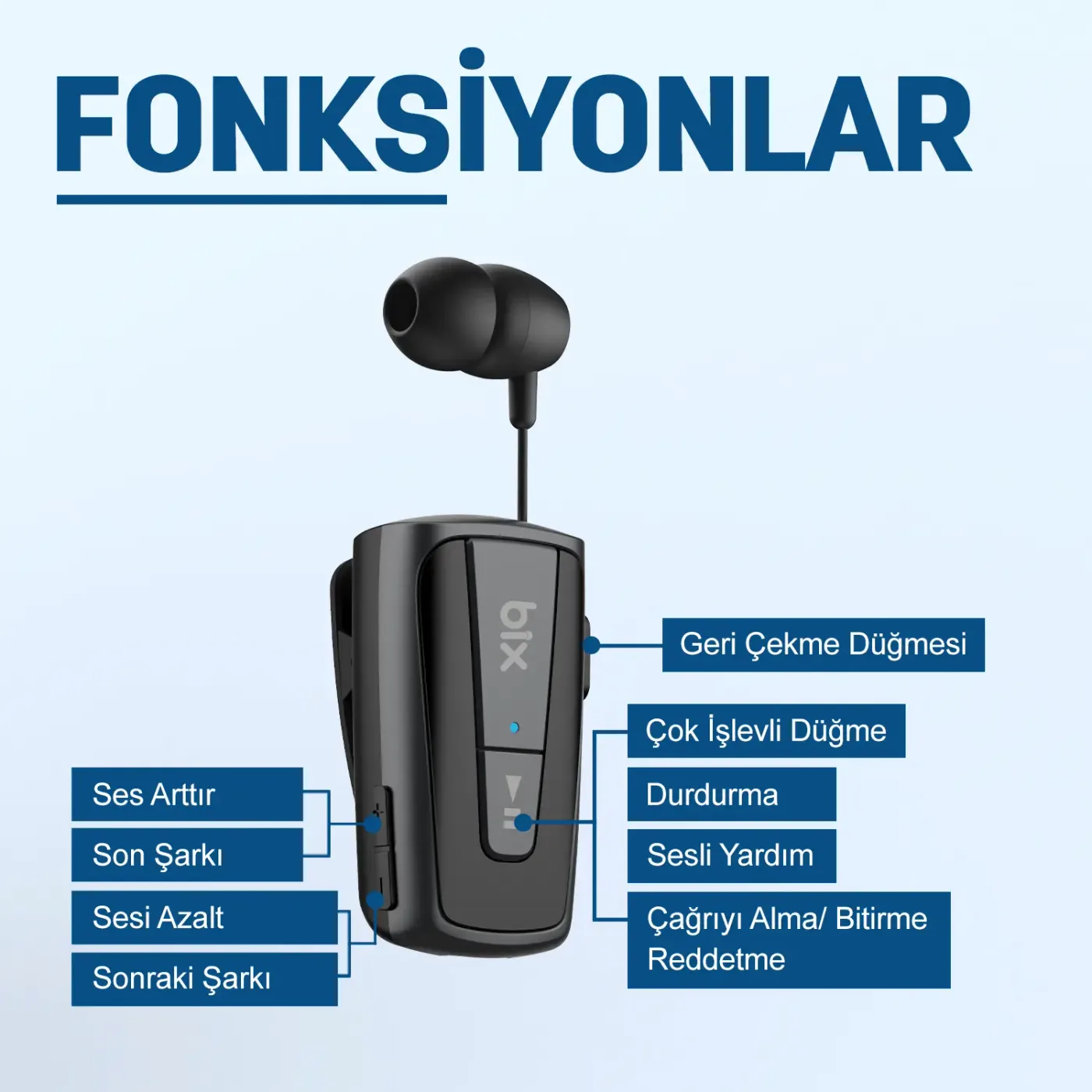 TW7 Soundcraft Titreşimli ve Geri Çekilebilir Makaralı
