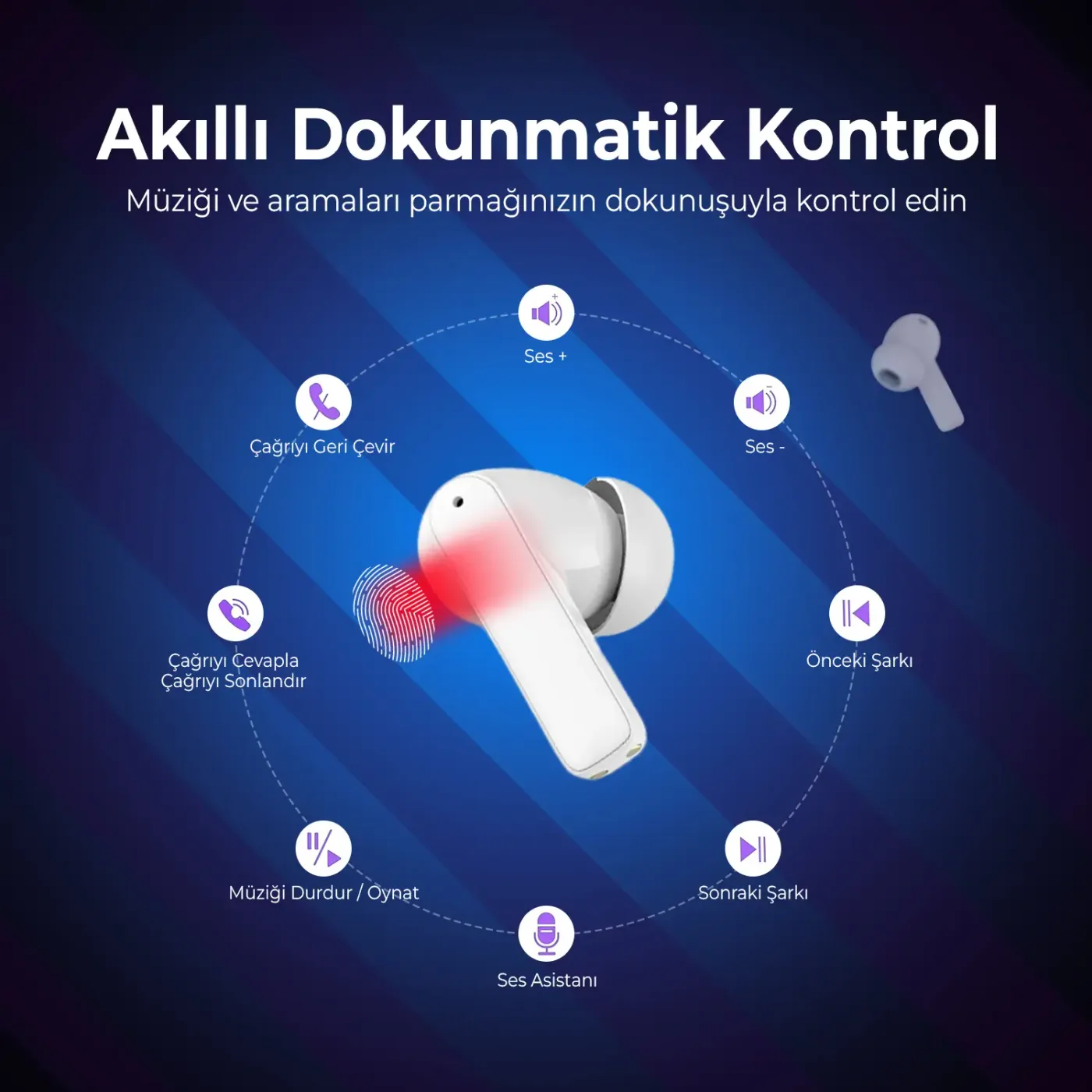 TW3 Soundcraft Bluetooth 5.2 ENC 3 Mod Equalizer Ayarlı