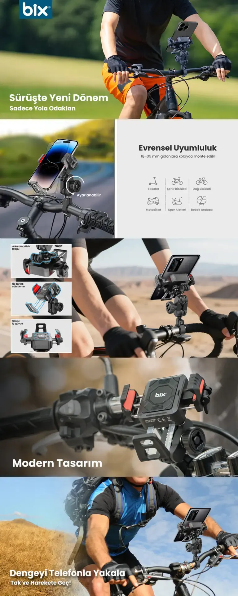 BPH04 Gidon Bağlantılı 360° Derece Ayarlanabilir 4″-7”