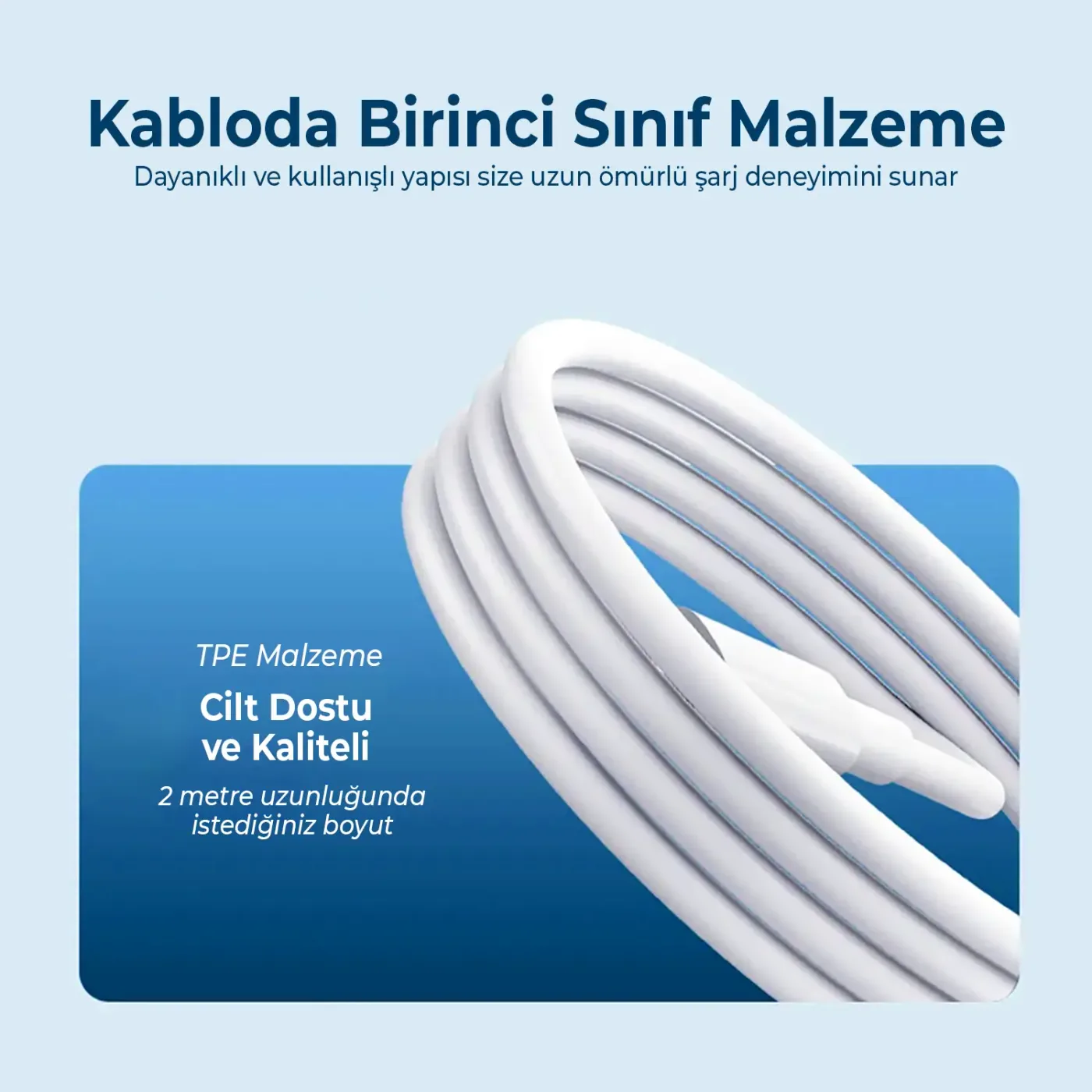 BX08CC 100W 5Gbps E-Mark Çipli Type-C to Type-C PD Şarj