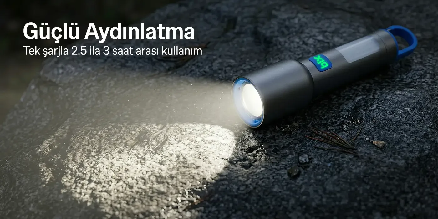 BX1010FL Max 500 Lümen ve 500 Metreye Kadar Menzilli