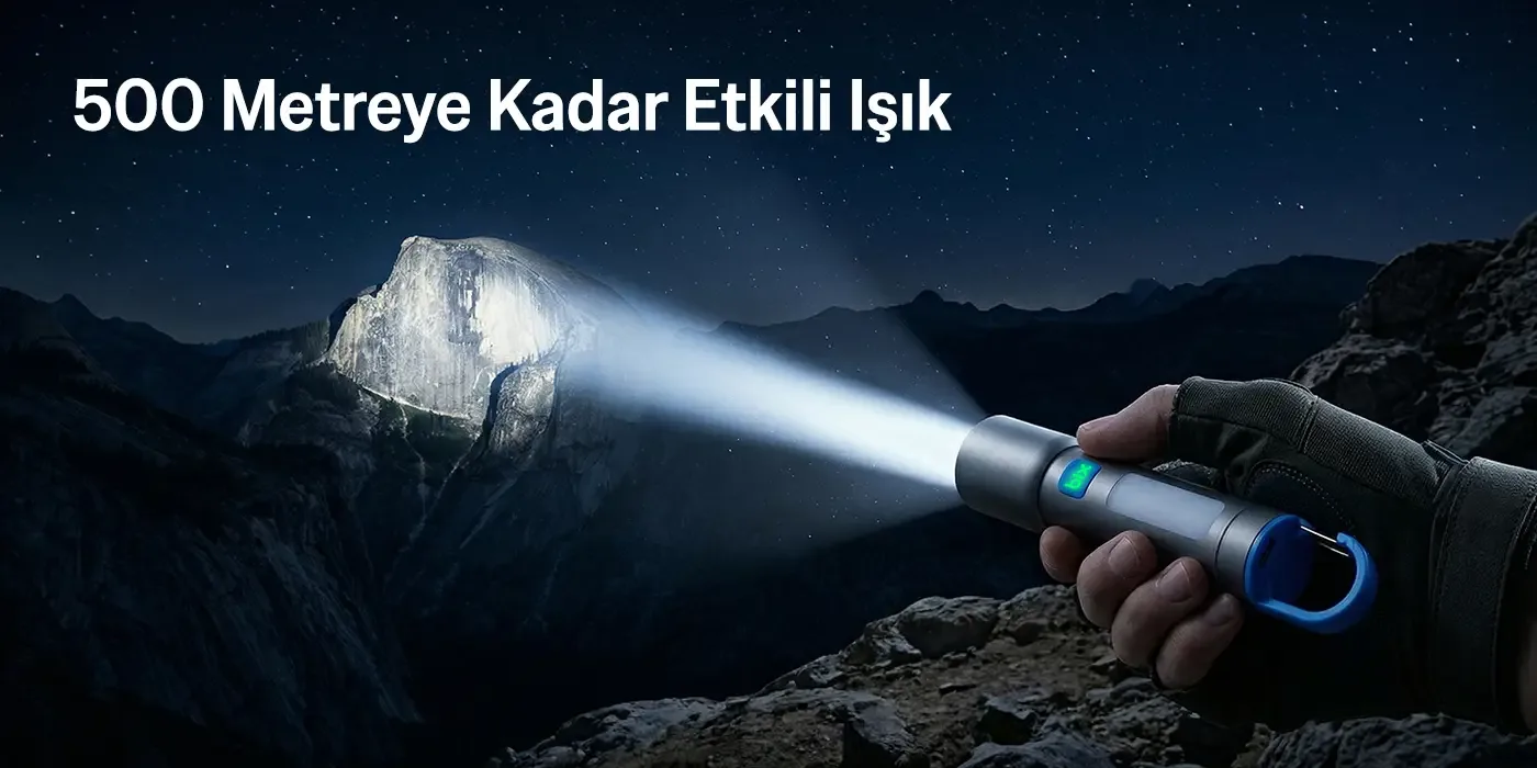 BX1010FL Max 500 Lümen ve 500 Metreye Kadar Menzilli