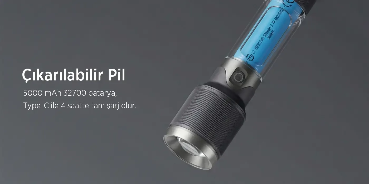 Flashlight BX2139FL 60W LED, Max. 2000 Lümen Parlaklık