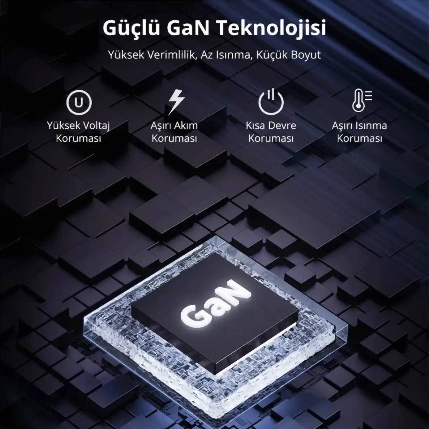 BX30C GaN 30W Type-C PD Akım Korumalı ve LED Göstergeli