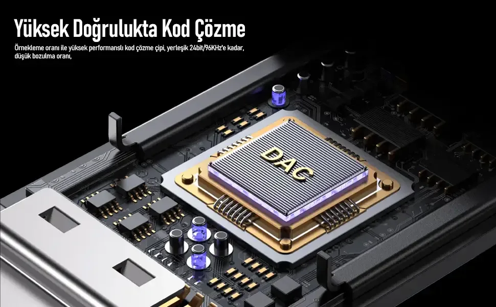 BXAU2C Hi-Fi Type-C 3.5mm Kulaklık Dönüştürücü Kablo