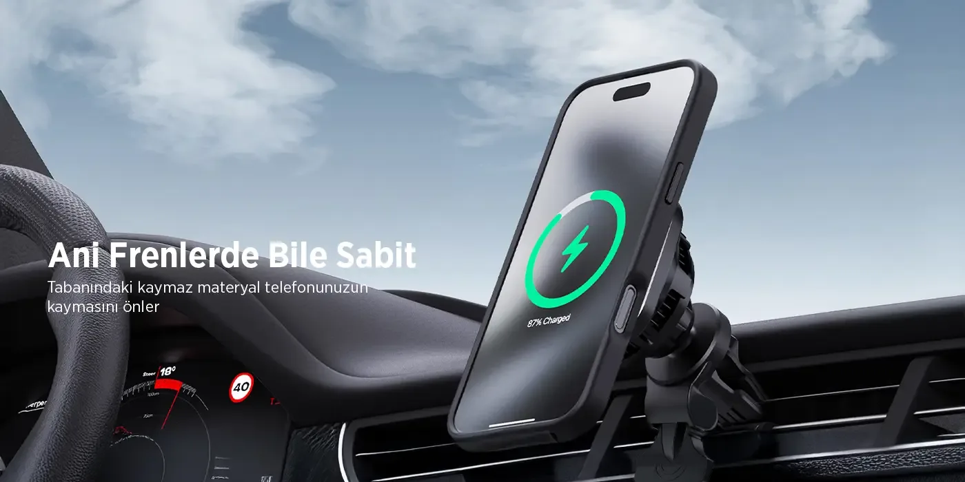 BXCH10 15W Kablosuz Şarj Destekli 180° Ayarlanabilir