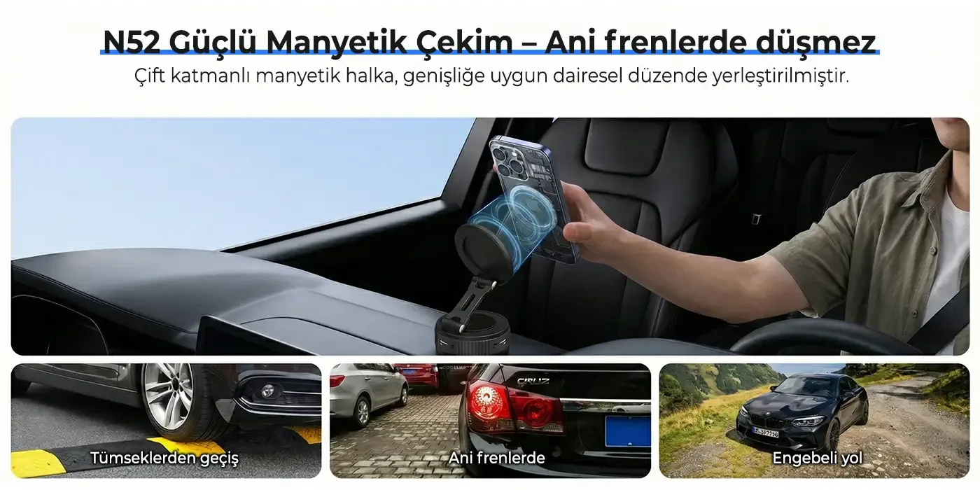 BXCH11 360° Derece Dönebilen Vakumlu Manyetik