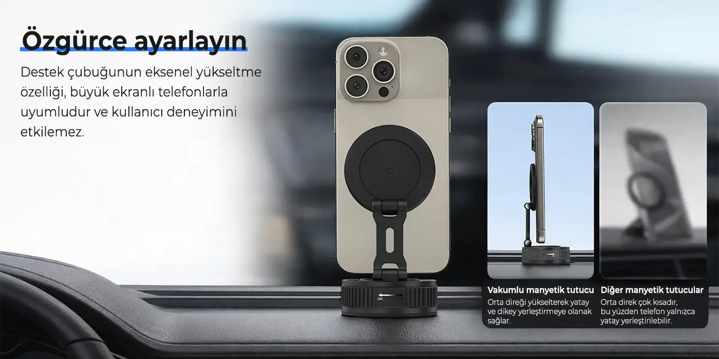 BXCH11 360° Derece Dönebilen Vakumlu Manyetik