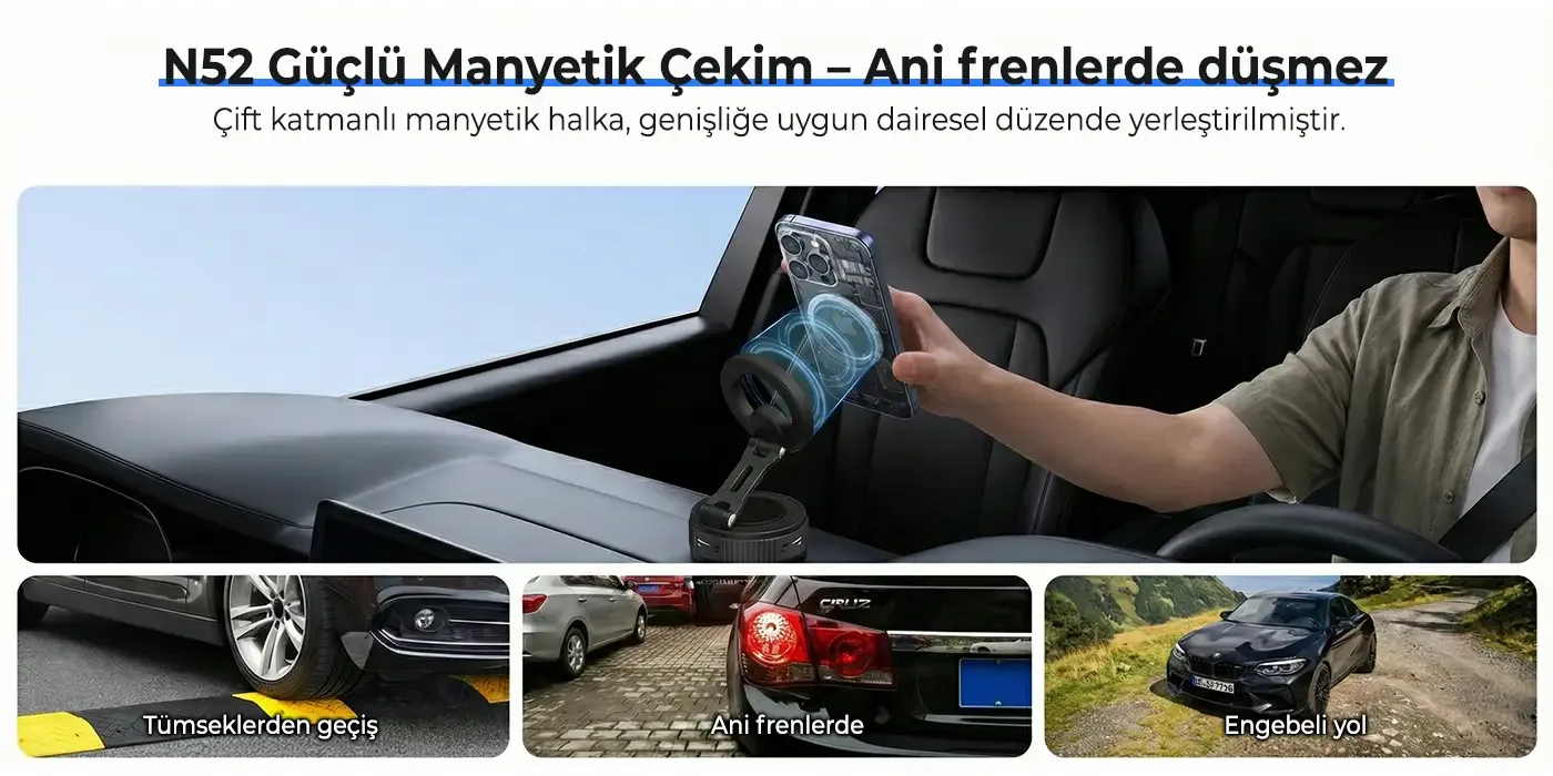 BXCH12 360° Derece Dönebilen Vakumlu Manyetik