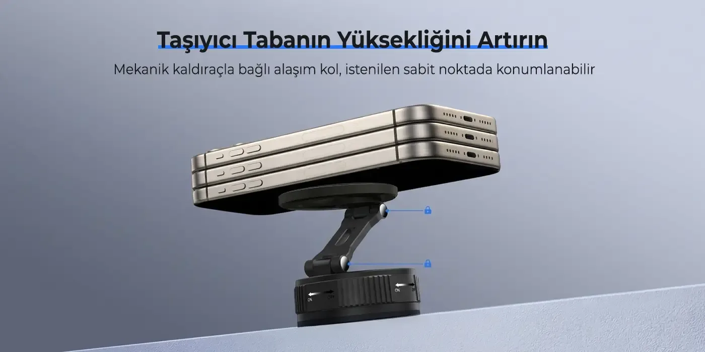 BXCH12 360° Derece Dönebilen Vakumlu Manyetik