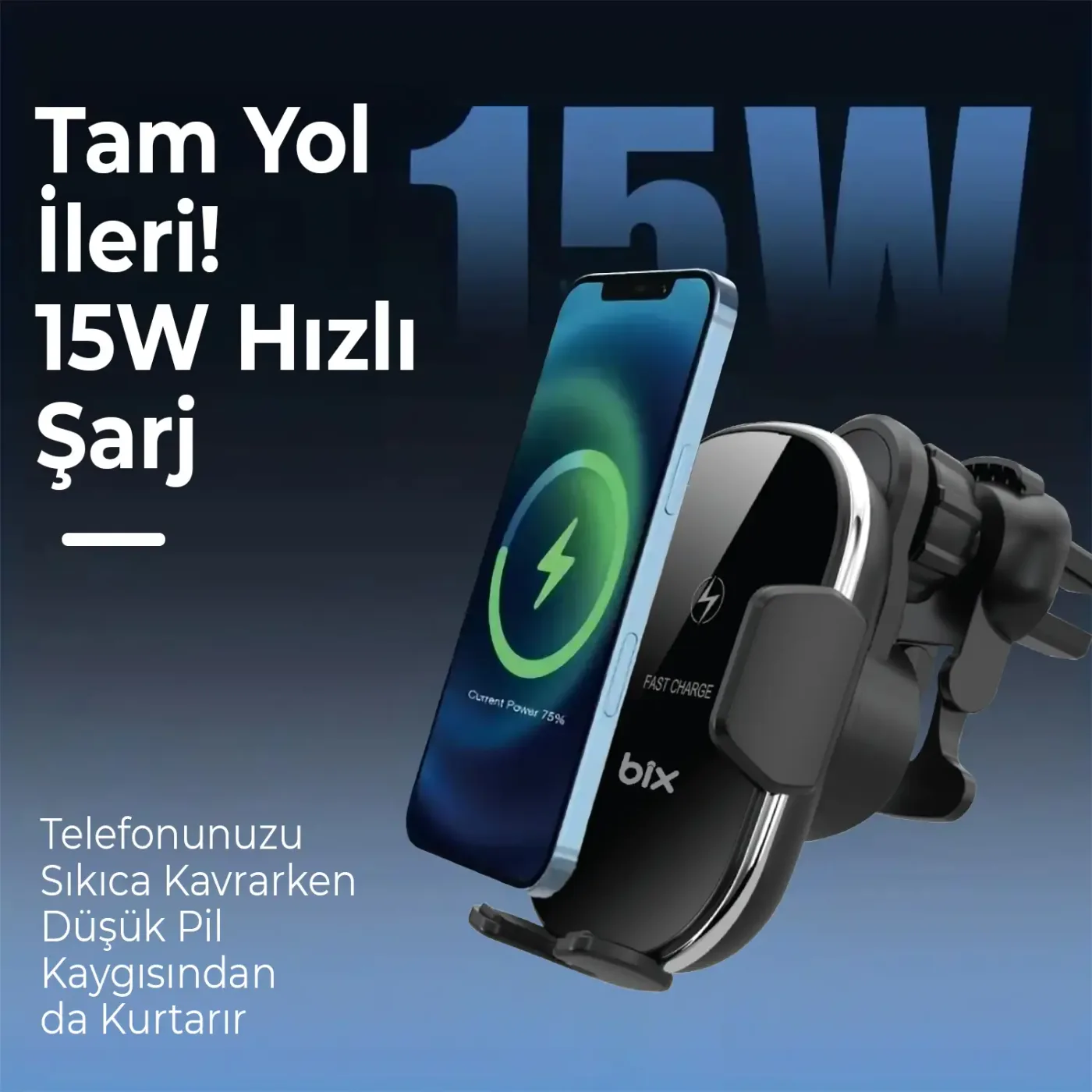 BXCH3 15W Manyetik Kablosuz Şarj Destekli 360°