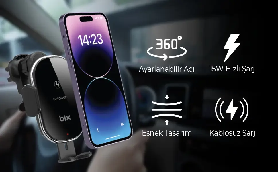 BXCH3 15W Manyetik Kablosuz Şarj Destekli 360°