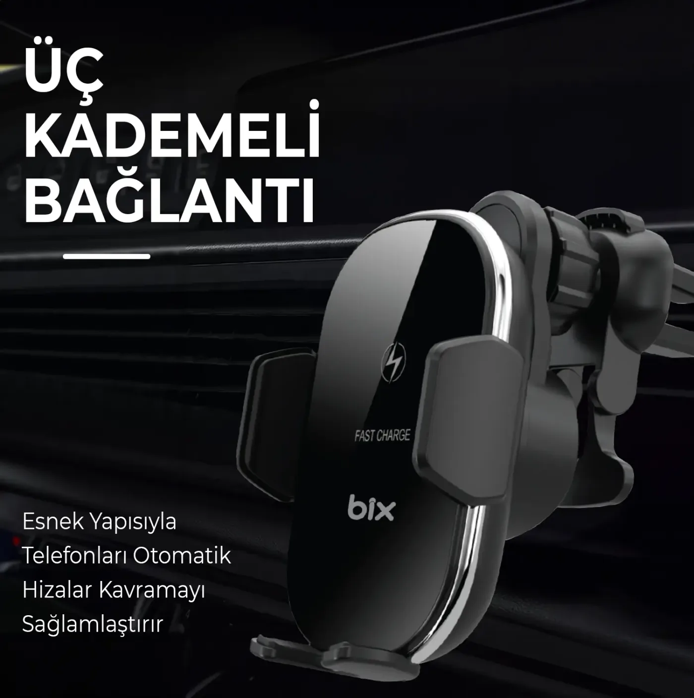 BXCH3 15W Manyetik Kablosuz Şarj Destekli 360°