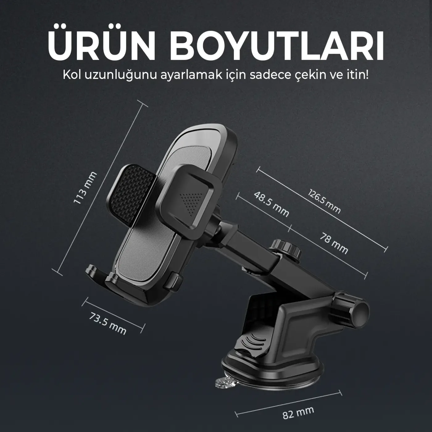 BXCH4 Torpido Üstü, Cam, Ön Panel için Ayarlanabilir