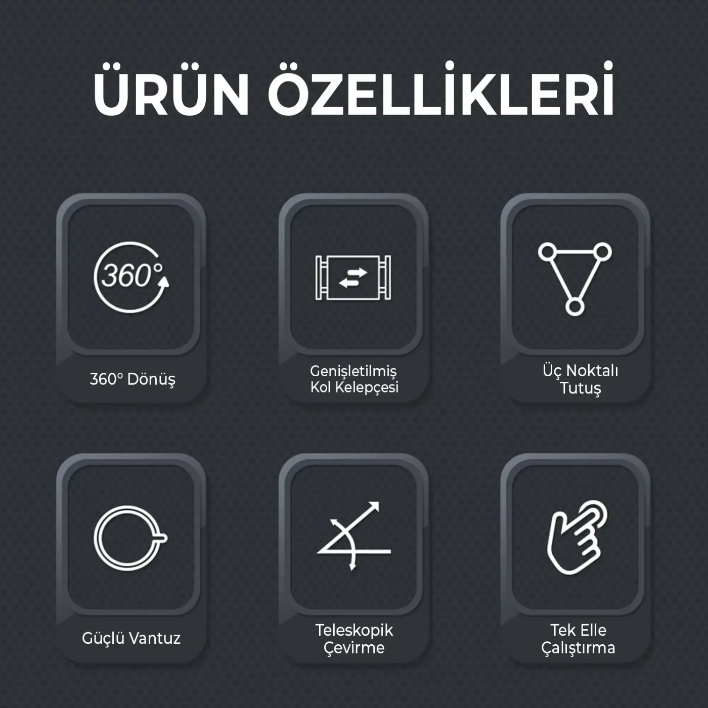 BXCH4 Torpido Üstü, Cam, Ön Panel için Ayarlanabilir