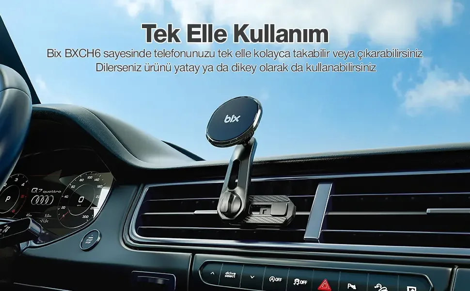 BXCH6 Çift Havalandırma Klipsli ve Destek Kollu 360°