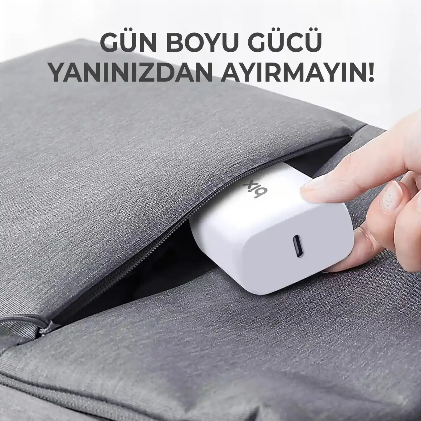 BXCL20TA 20W PD Hızlı Şarj Adaptörü + 3A USB-C to