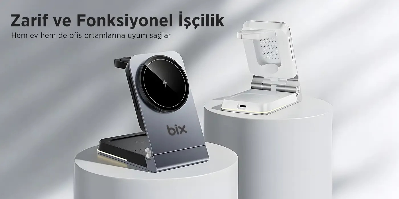 BXMW5 3’ü 1 Arada 15W Akıllı Telefon TWS Kulaklık