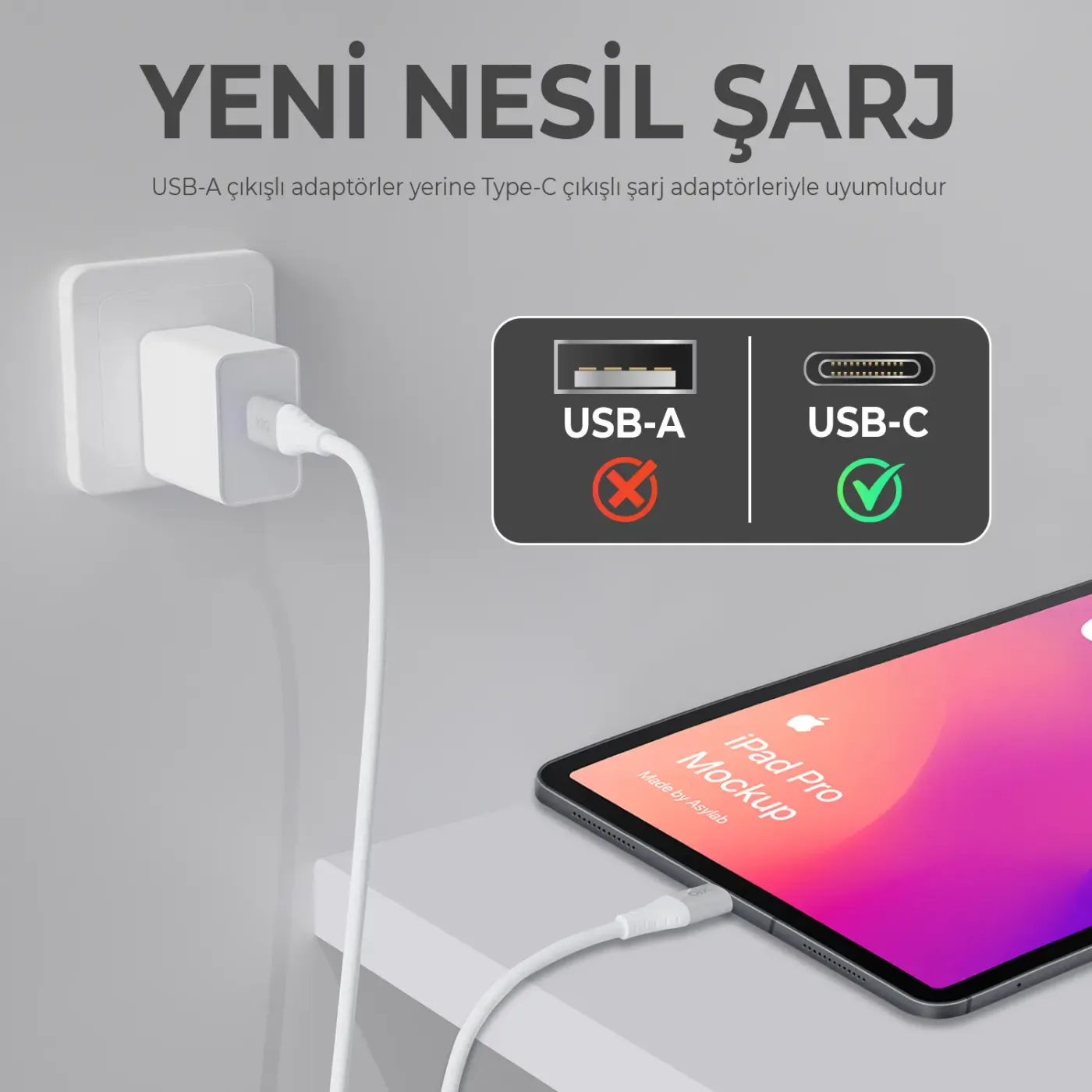 BXSC1CL 60W Type-C to Lightning Silikon Şarj ve Data