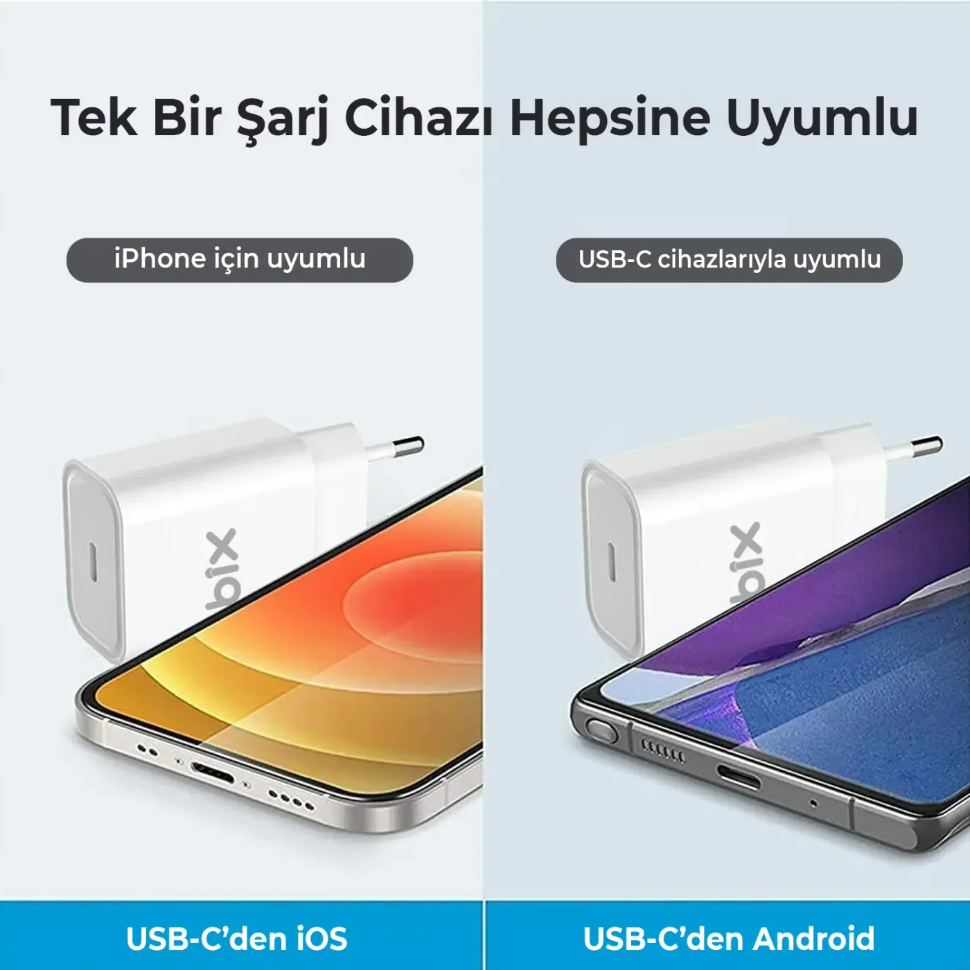 BXUC20TA 20W USB-C PD 3.0 Akım Korumalı Hızlı Şarj