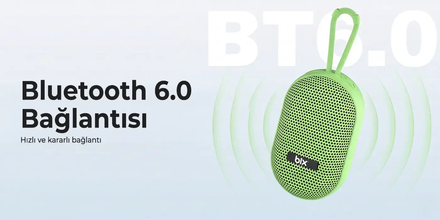 BXWS01 Bluetooth 6.0 IPX4 Suya Dayanıklı 8W Ses Çıkışlı