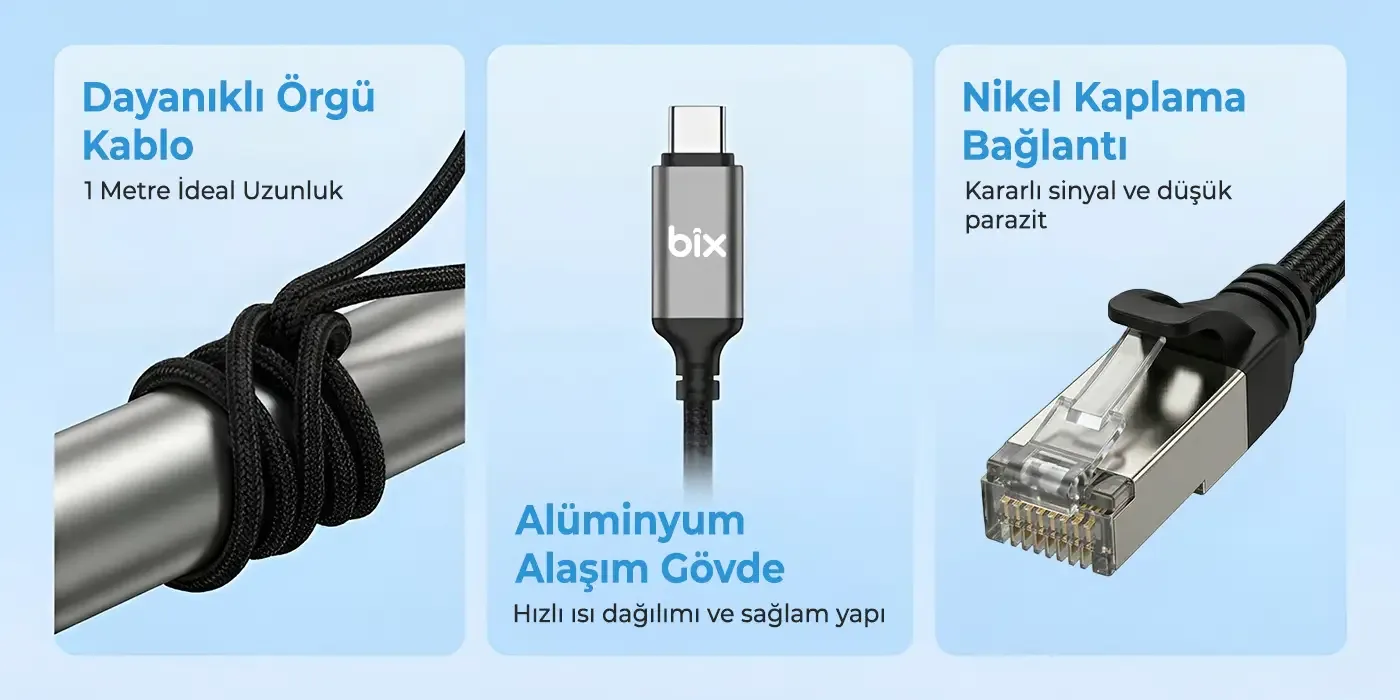 C6C01 USB-C to RJ45 1000Mbps Gigabit Ethernet