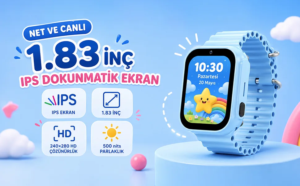 Bix Kids KW01 Sim Kartlı GPS Takipli SOS Kameralı