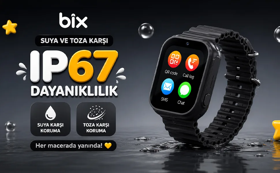 Bix Kids KW01 Sim Kartlı GPS Takipli SOS Kameralı