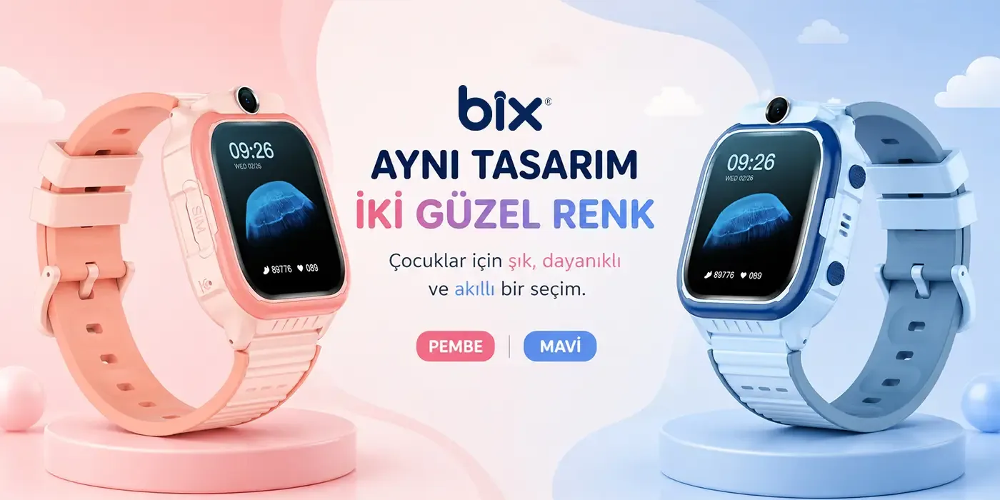 Bix Kids KW02 Sim Kartlı GPS Takipli SOS Kameralı