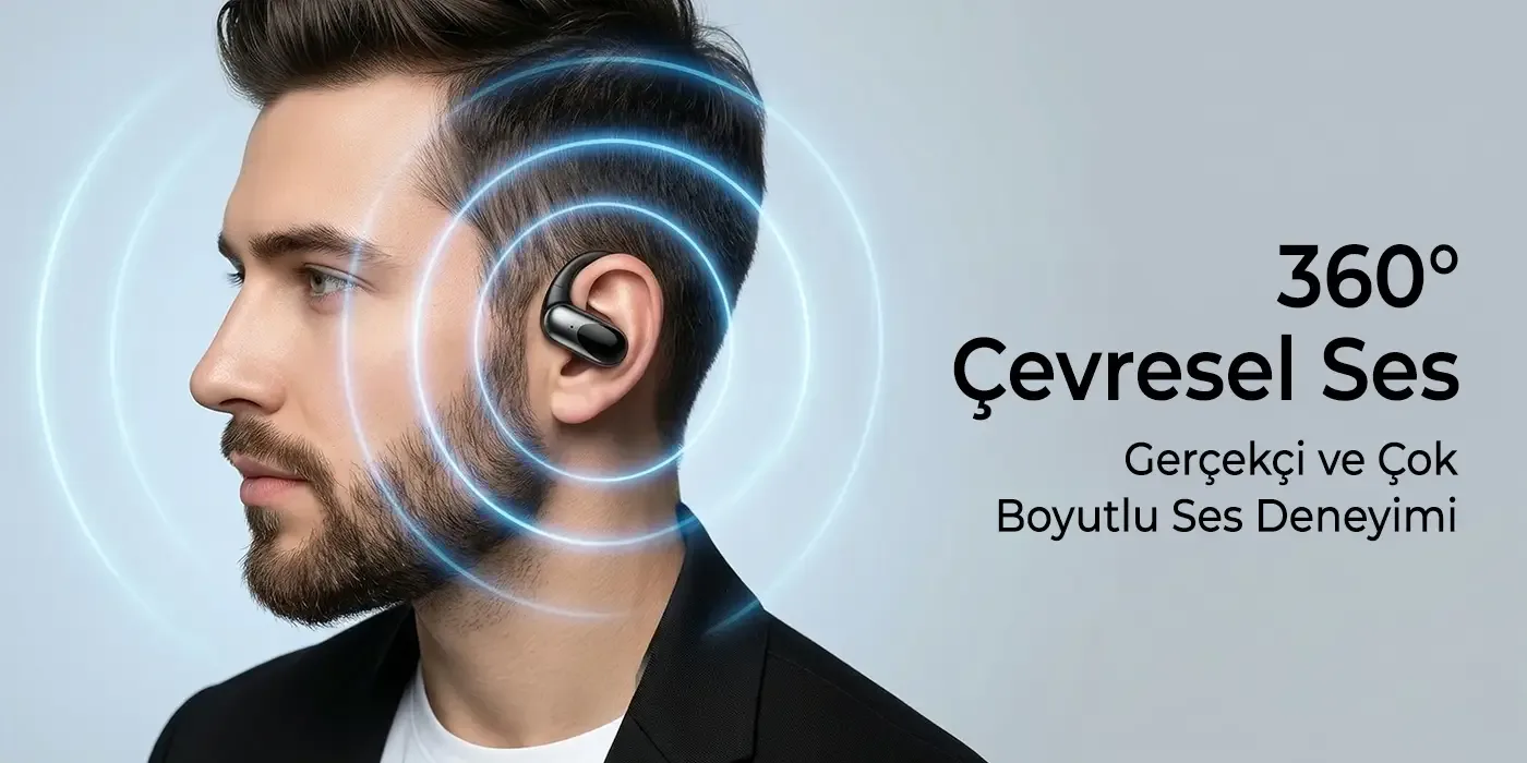 OWS2 Bluetooth 5.4 Stereo Sesli IPX4 Sertifikalı Spor