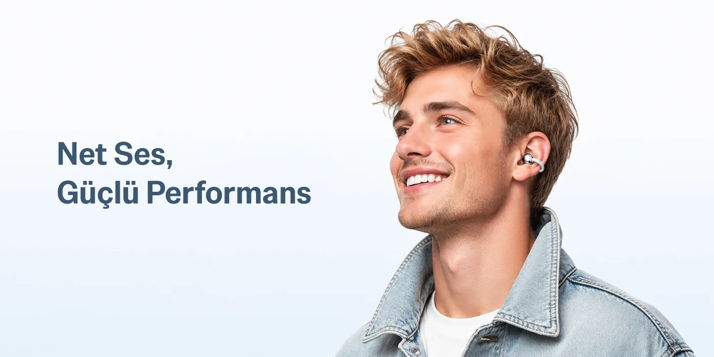 OWS6 Open-Ear Tasarımlı Bluetooth 6.0 Kablosuz Kulaklık