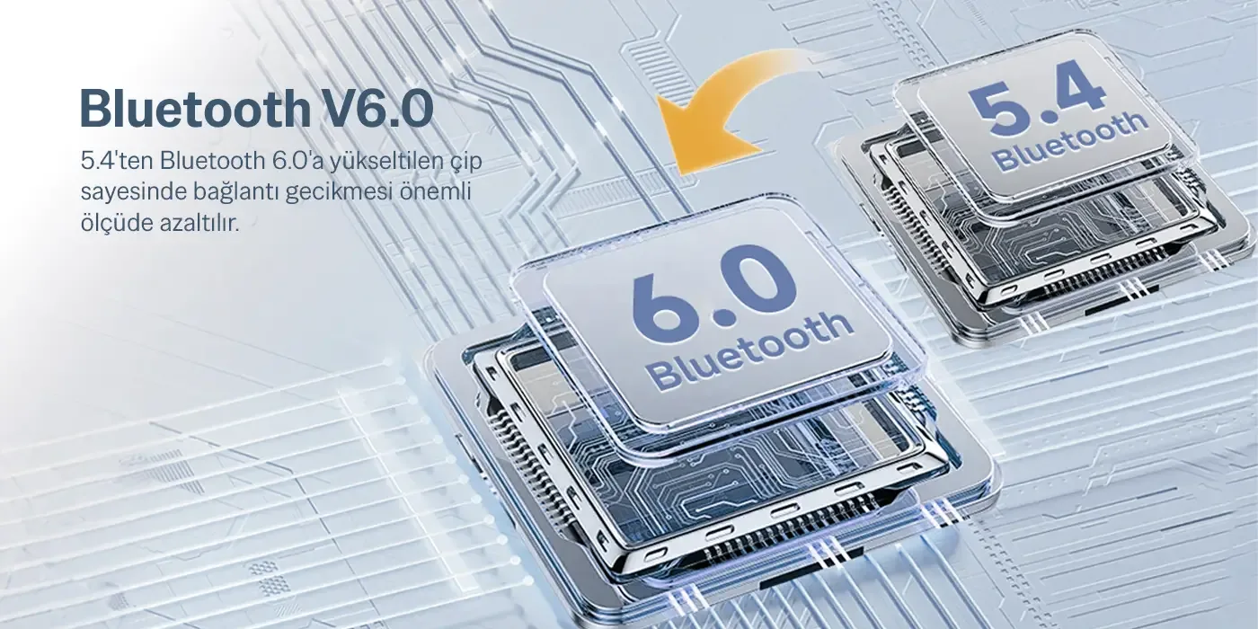 OWS6 Open-Ear Tasarımlı Bluetooth 6.0 Kablosuz Kulaklık