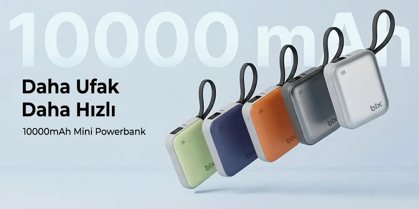 PB119 10000mAh PD 20W Cep Boyu Kompakt Tasarımlı