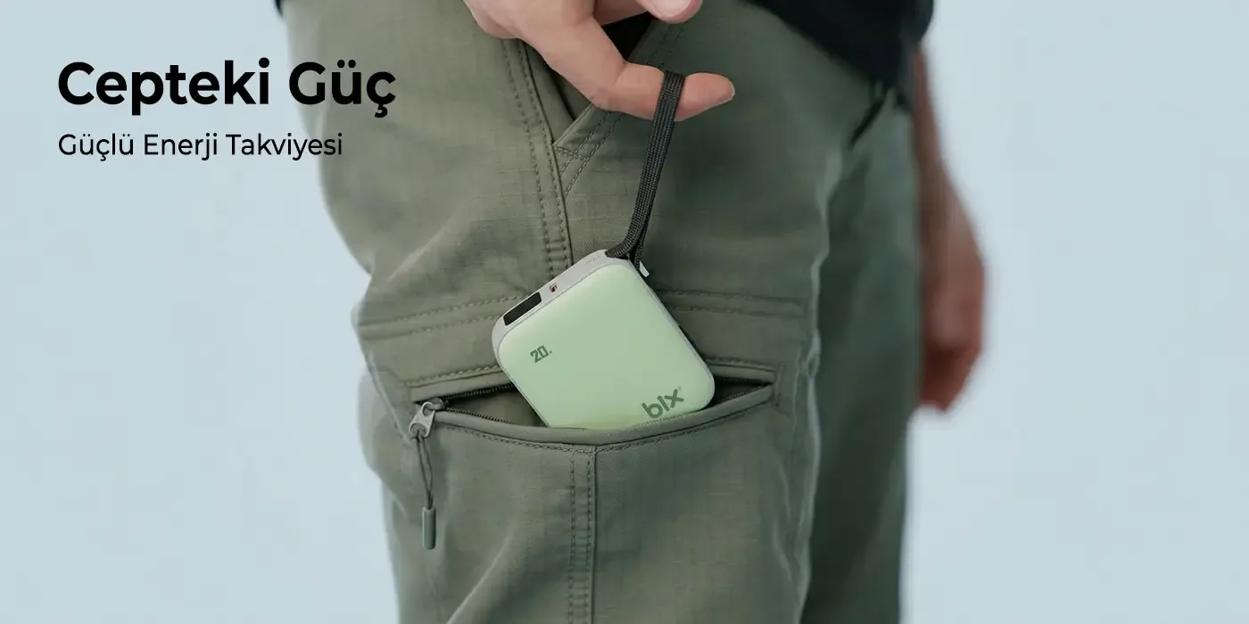 PB119 10000mAh PD 20W Cep Boyu Kompakt Tasarımlı