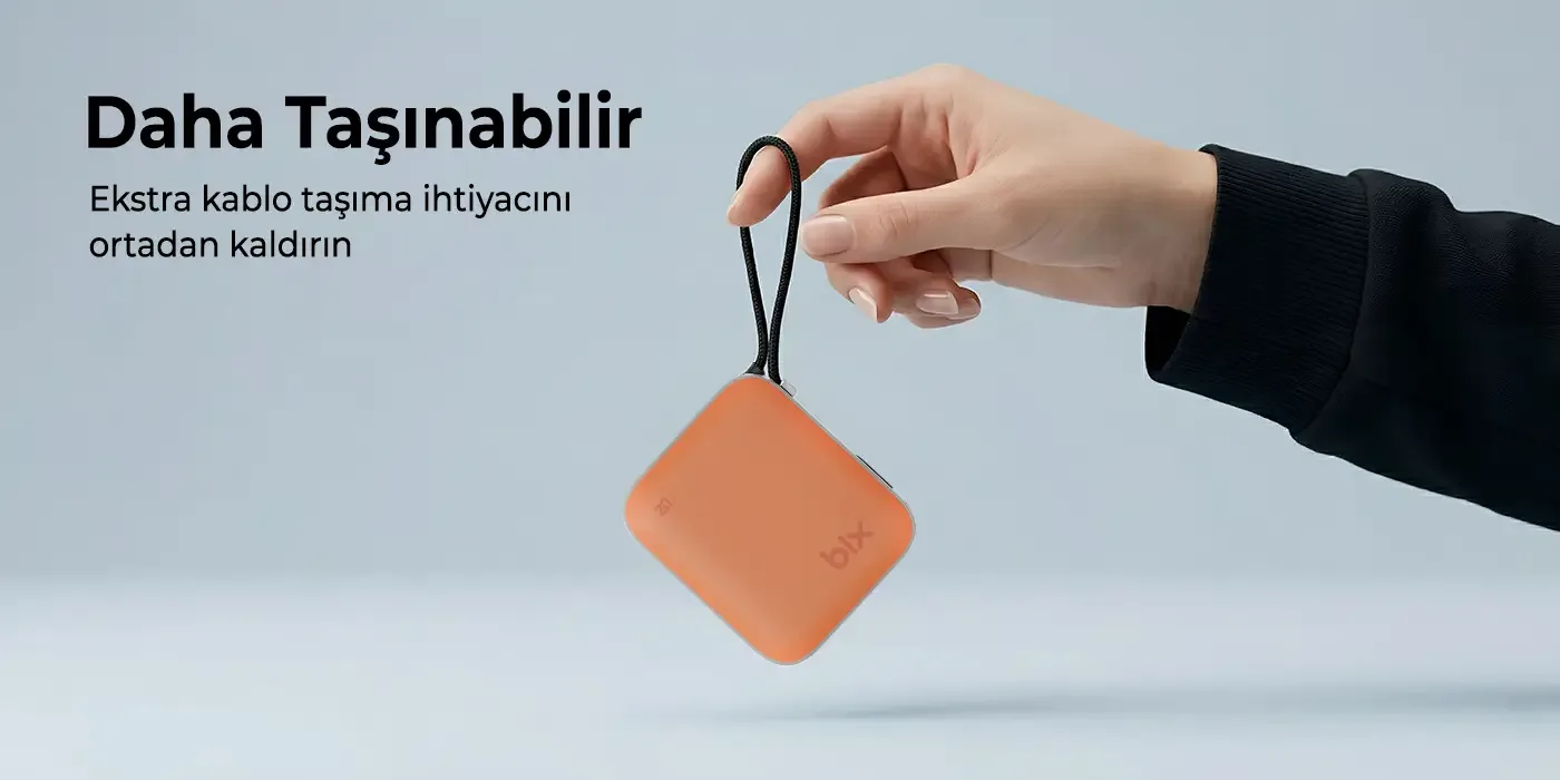 PB119 10000mAh PD 20W Cep Boyu Kompakt Tasarımlı