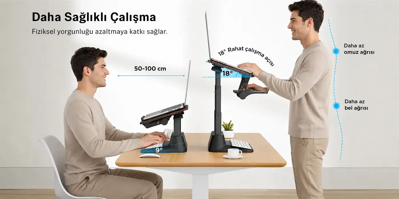 Bix Saiji D8 Ayarlanabilir Ergonomik Laptop Standı
