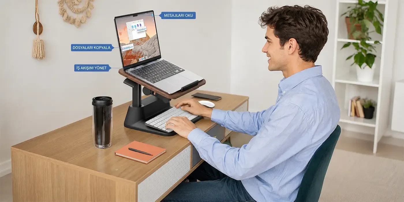 Bix Saiji D8 Ayarlanabilir Ergonomik Laptop Standı
