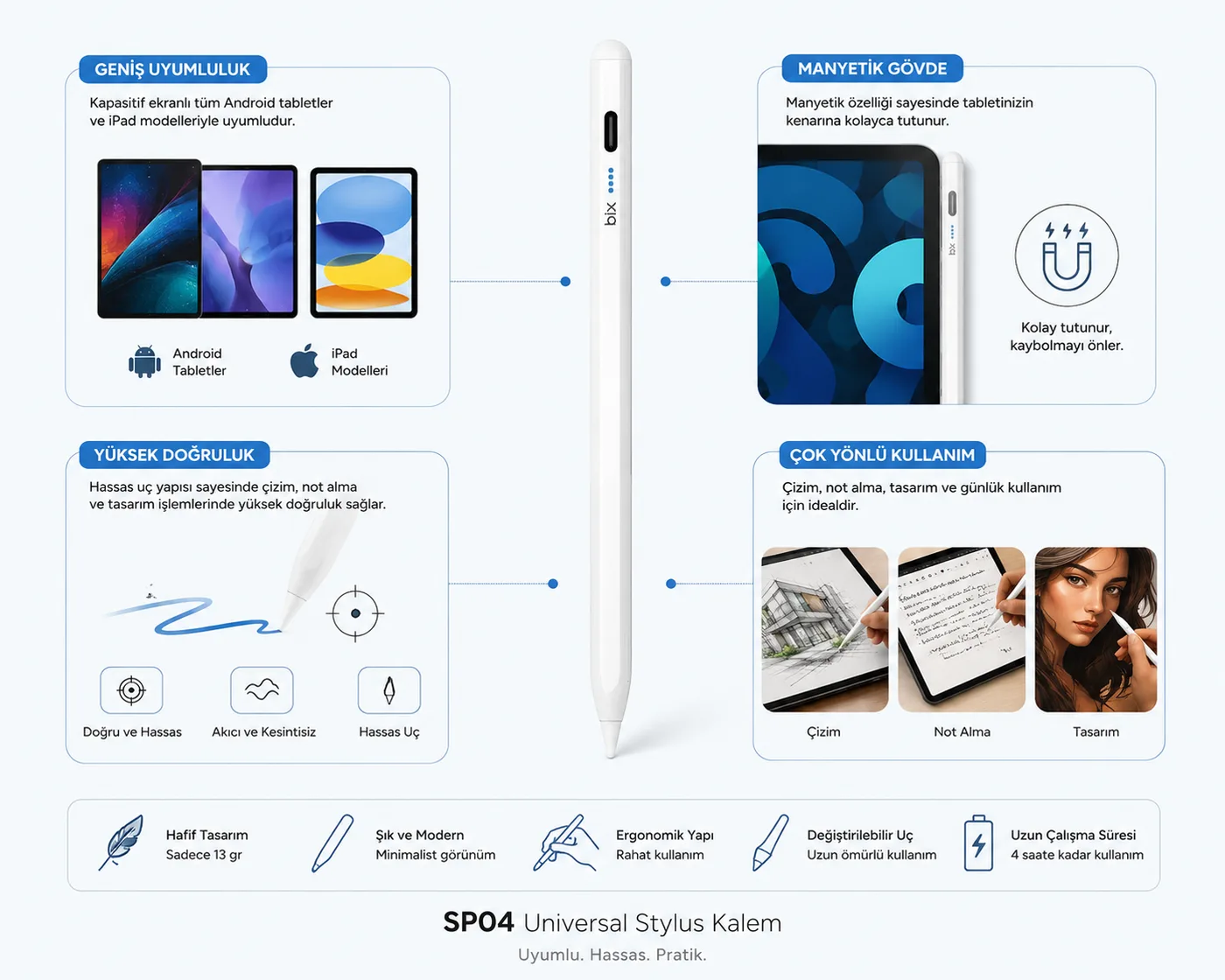 SP04 Stylus Pen Android iPad Universal Kapasitif