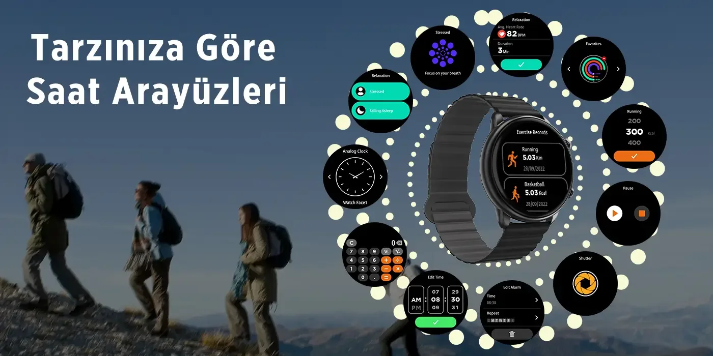 SW02AI 1.43” AMOLED Ekran, Bluetooth 5.2 Telefon