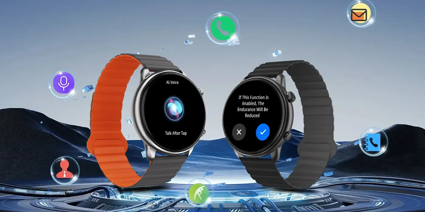 SW02AI 1.43” AMOLED Ekran, Bluetooth 5.2 Telefon