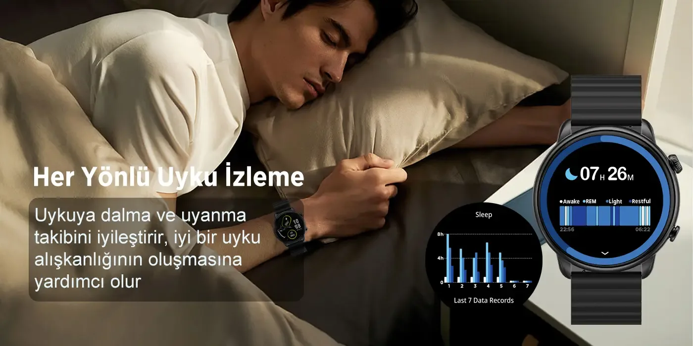 SW02AI 1.43” AMOLED Ekran, Bluetooth 5.2 Telefon
